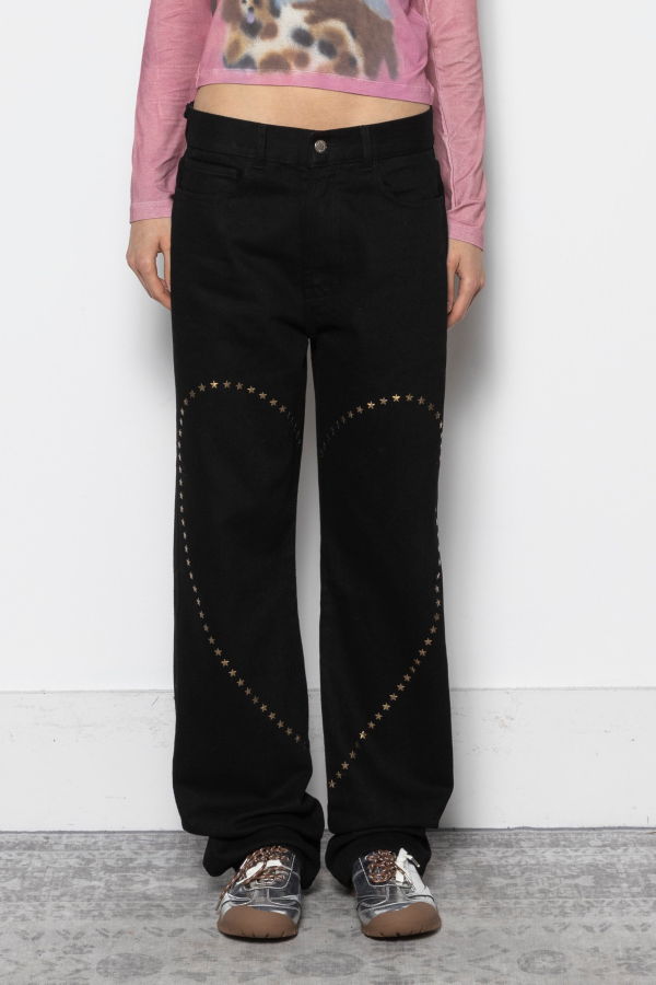 Carne Bollente Heart Break Pants - Black