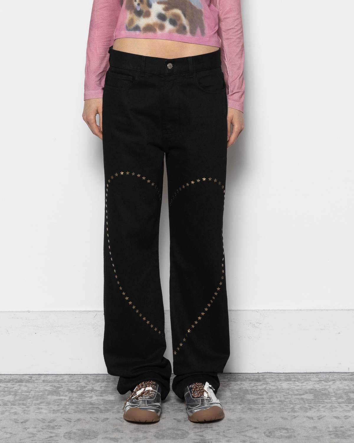 Carne Bollente Heart Break Pants - Black - Image 1 of 5