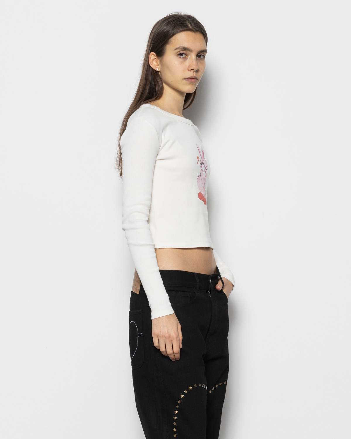 Carne Bollente Love Bunny T-Shirt Top - Image 2 of 5