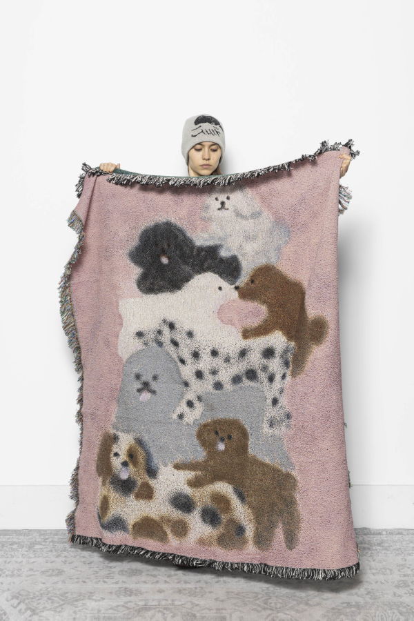 Carne Bollente Woof & Wild Woven Throw Blanket