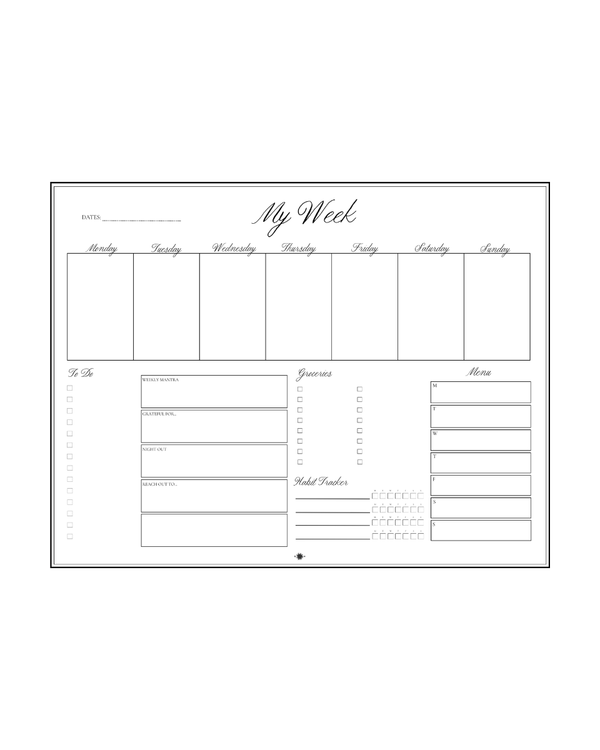 Snderhaus Mini My Week - Classic Planner