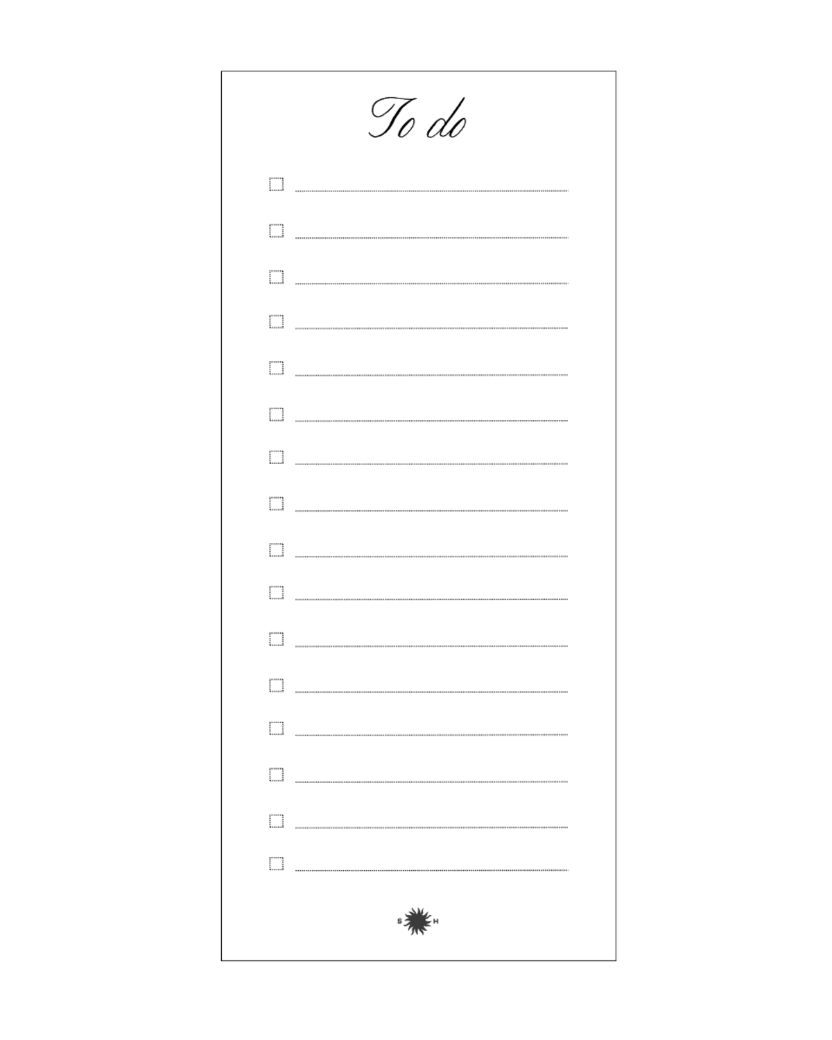 Sønderhaus Classic To-Do List - Image 2 of 3