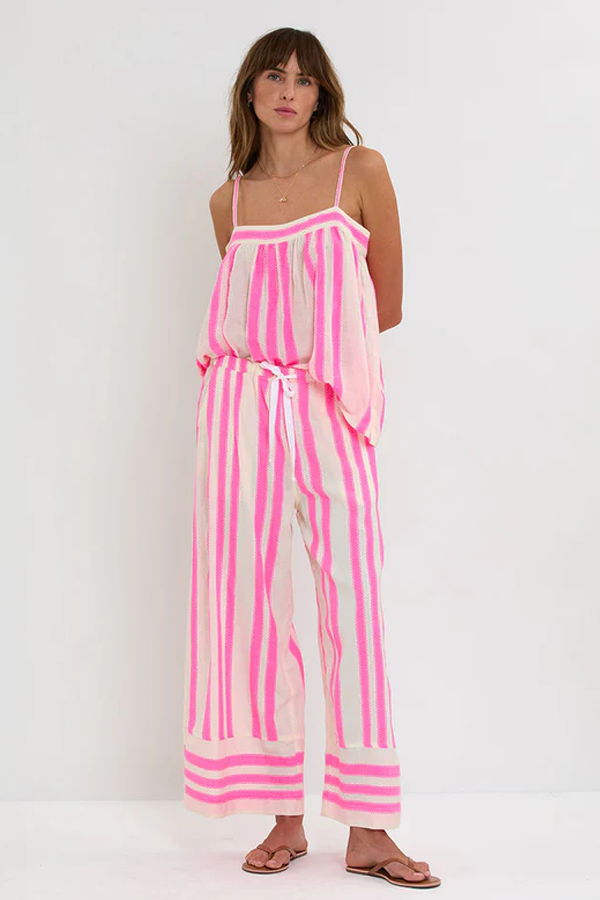 Lemlem Thea Tank Top - Fuschia