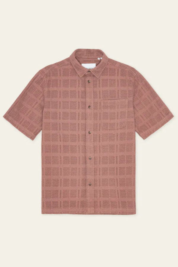 LES DEUX Charlie SS Shirt - Cognac