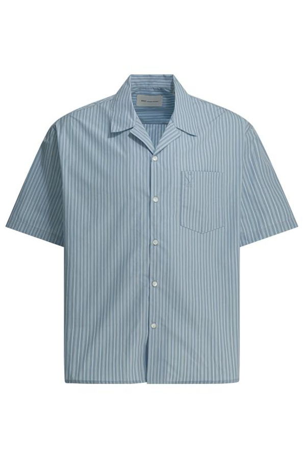 AMI Cashmere Blue White Shirt