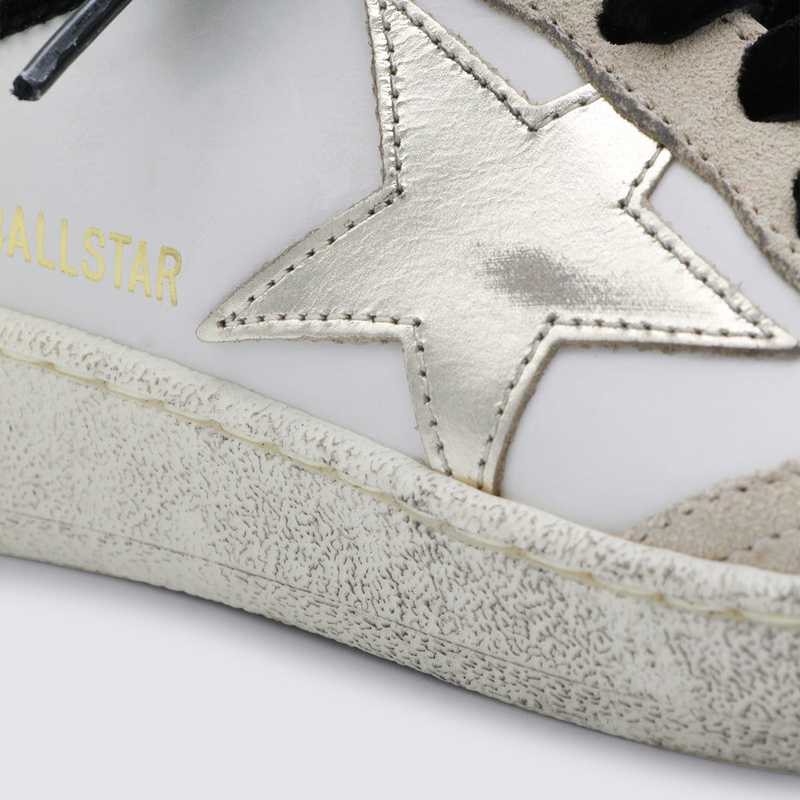 Golden Goose Ball Star Sneakers - White/Beige/Platinum Rust