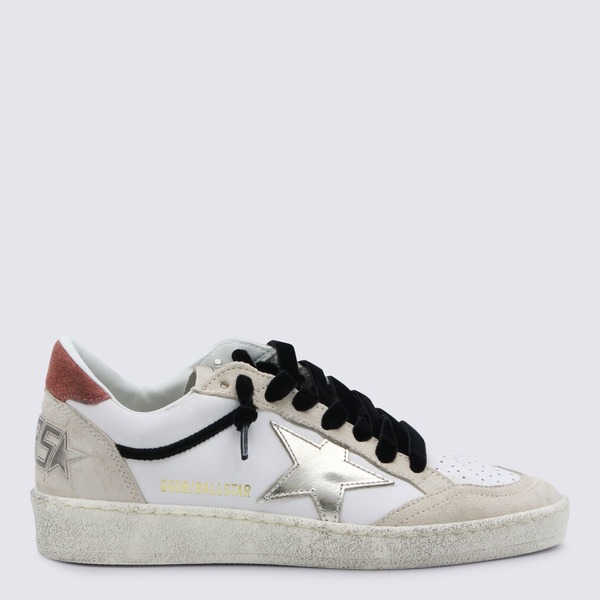 Golden Goose Ball Star Sneakers - White/Beige/Platinum Rust