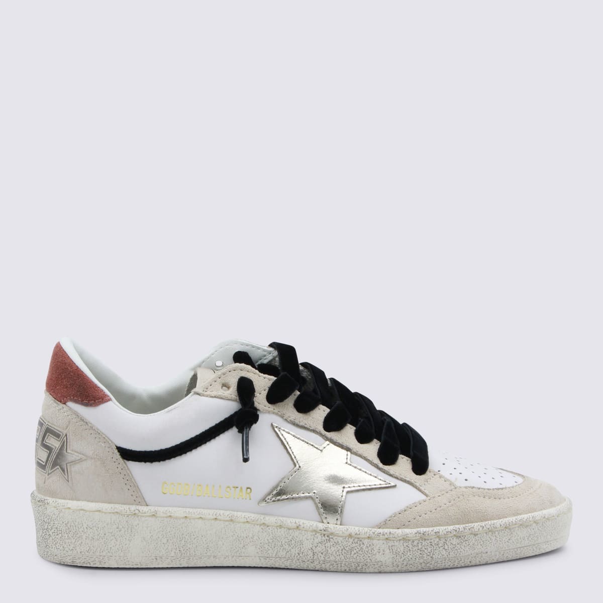 Golden Goose Ball Star Sneakers - White/Beige/Platinum Rust - Image 1 of 4