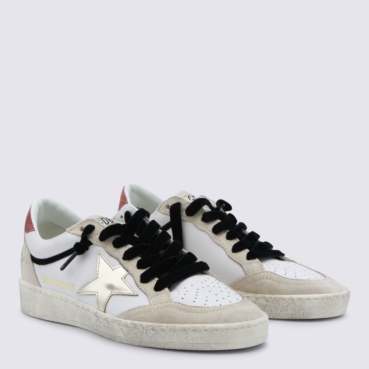 Golden Goose Ball Star Sneakers - White/Beige/Platinum Rust - Image 2 of 4