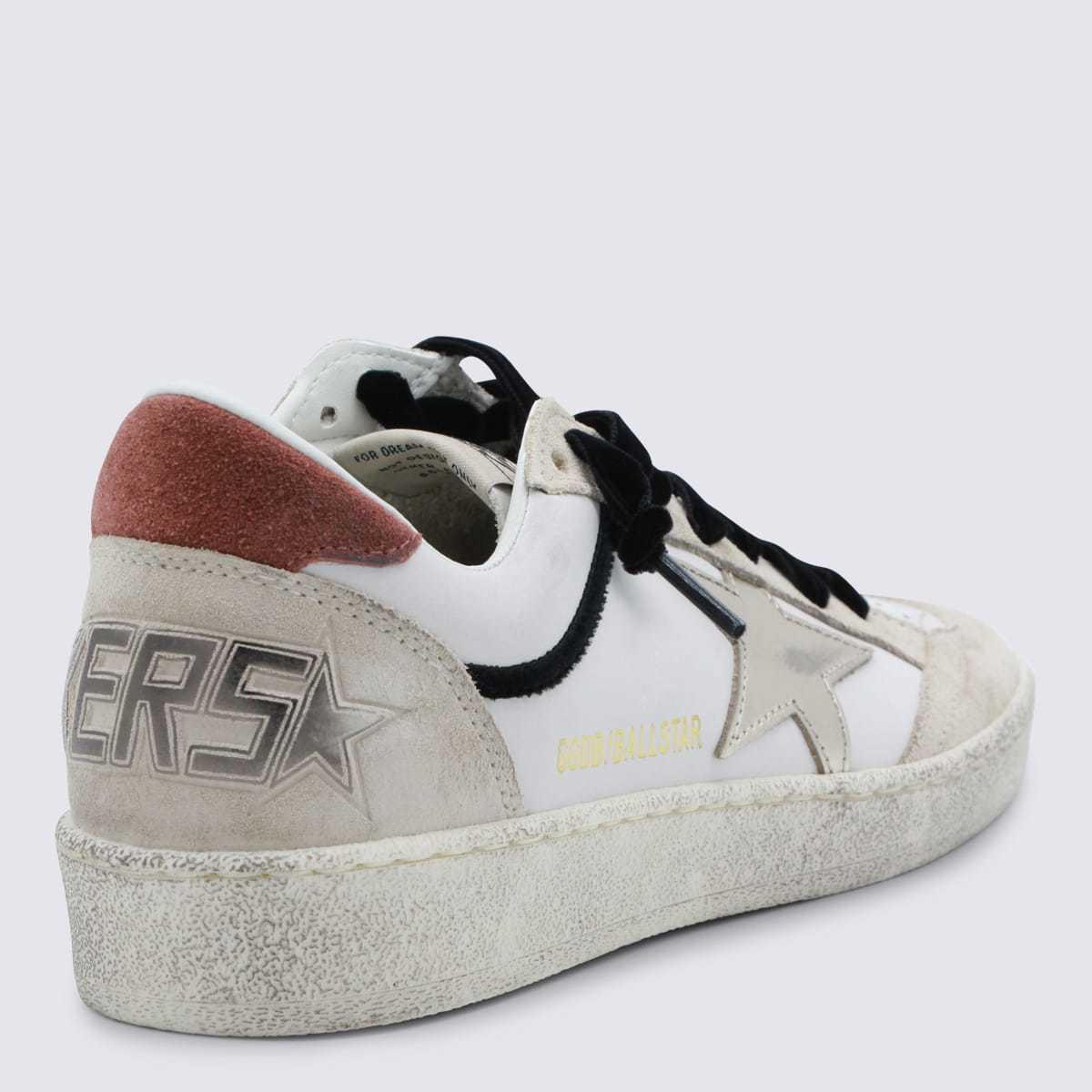 Golden Goose Ball Star Sneakers - White/Beige/Platinum Rust - Image 3 of 4
