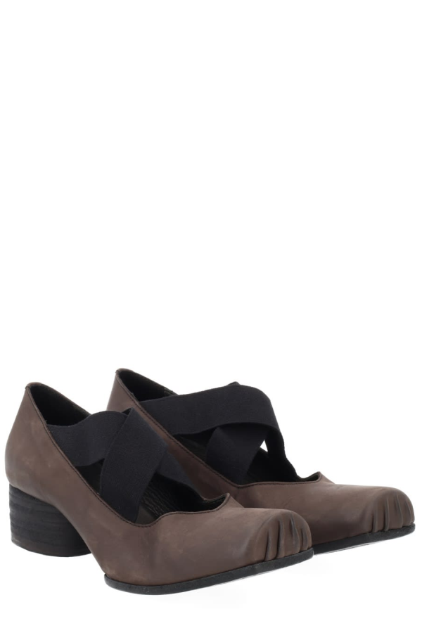 Uma Wang Leather Ballerina Flat Shoes - Brown