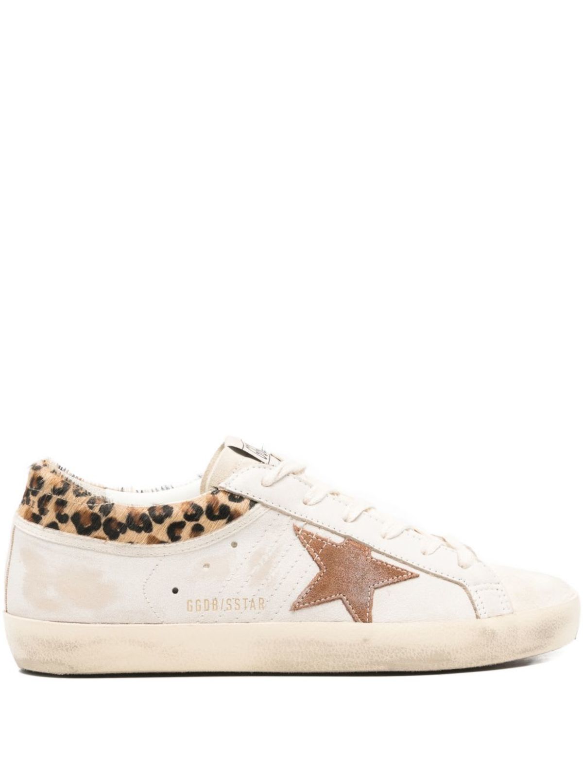 Golden Goose Super-star Leather Sneakers - Brown - Image 1 of 4