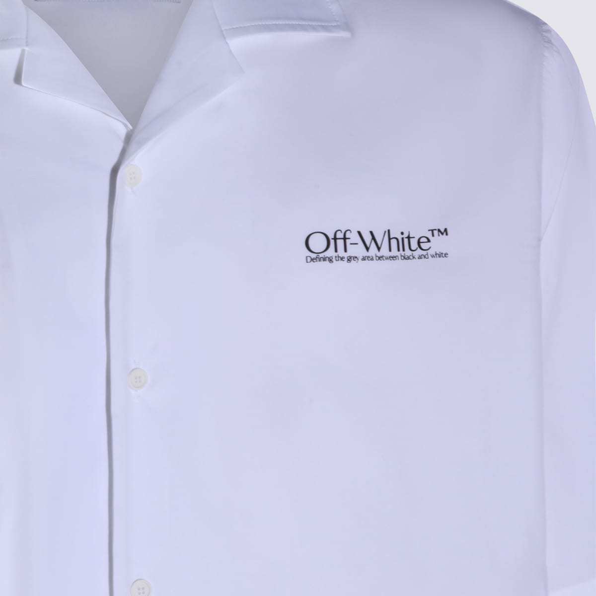 Off-White White Cotton Shirt - White - Image 3 of 3