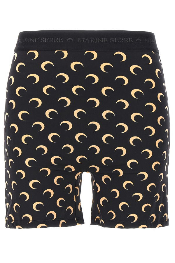 MARINE SERRE Moon Printed Cyclist Leggings - Black