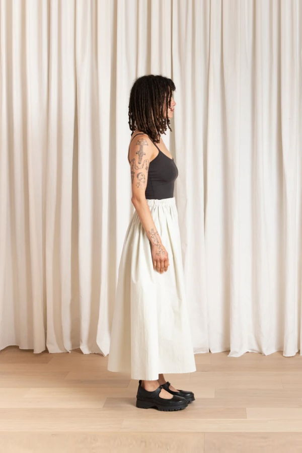 Ali Golden Full Skirt - Ecru