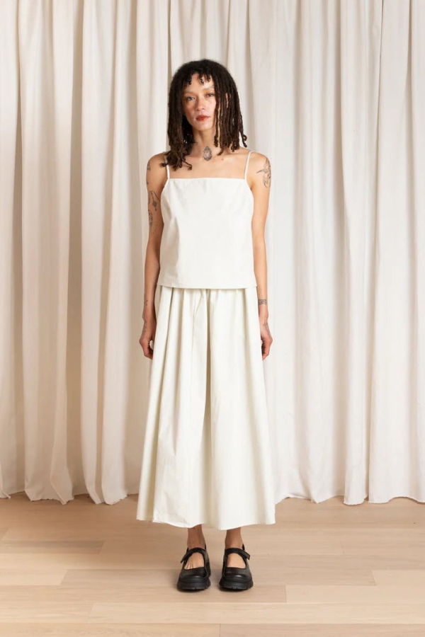 Ali Golden Slip Top - Ecru