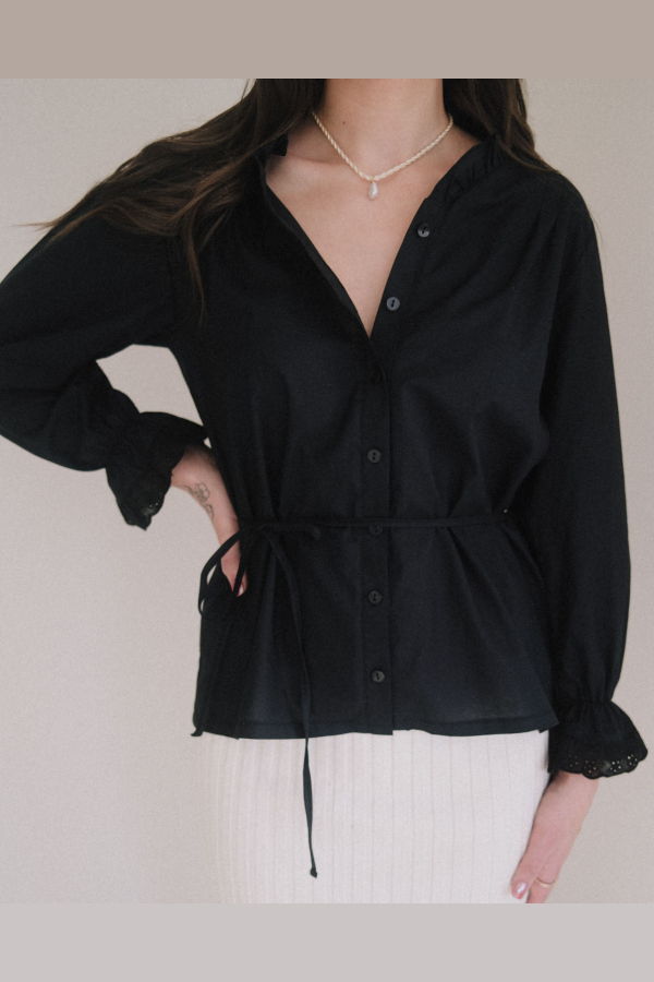 harly jae Le Chemisier Blouse - Black