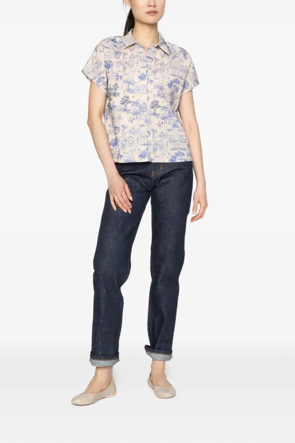 Naked & Famous Billie Shirt - Blue
