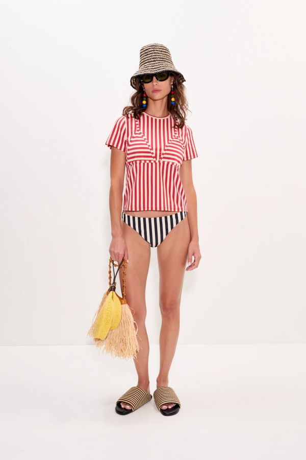 The NKC Store Red Kini Striped Tee