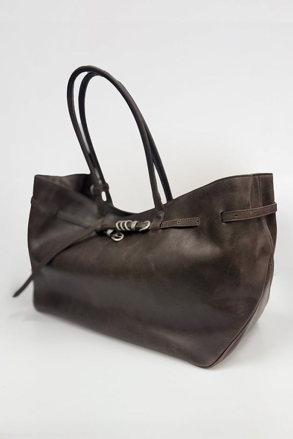 MARGESHERWOOD Grandma Used Large Bag - Sepia Pull-Up