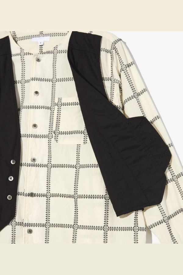 Engineered Garments Vari CP Square Embroidery Shirt