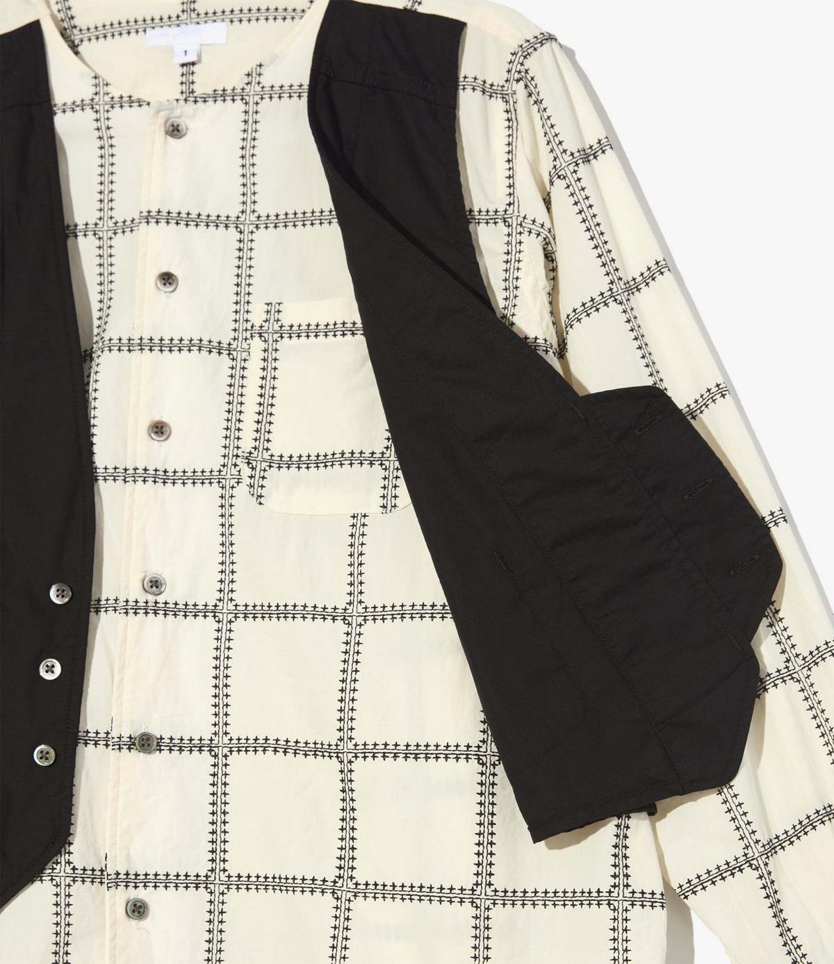 Engineered Garments Vari CP Square Embroidery Shirt - Image 2 of 4