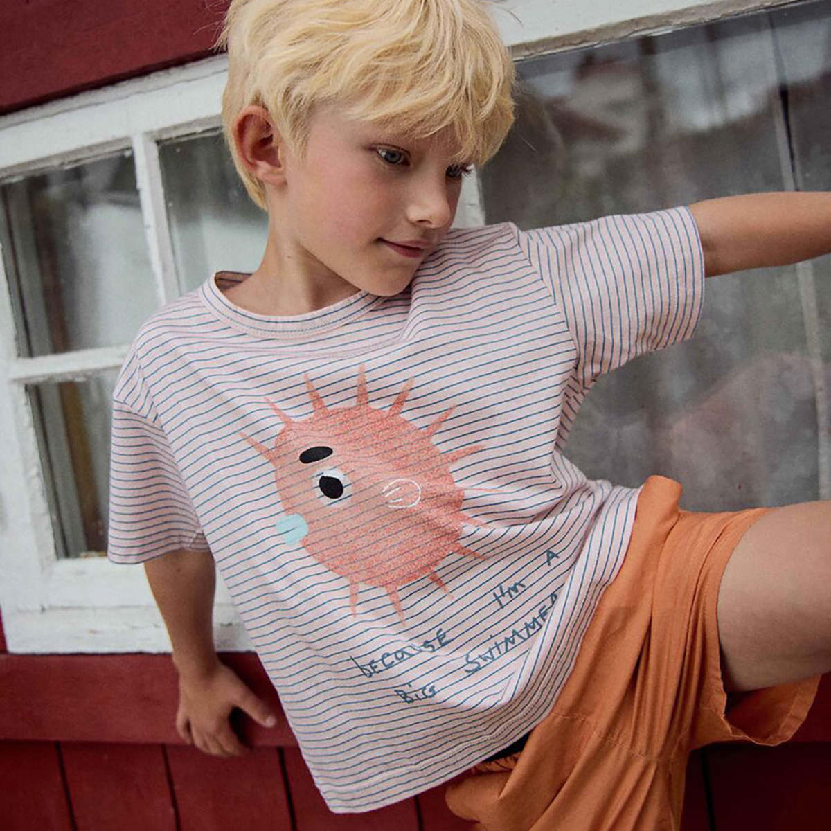 KIDS Morley Child Vem T-Shirt - Cream - Image 7 of 7