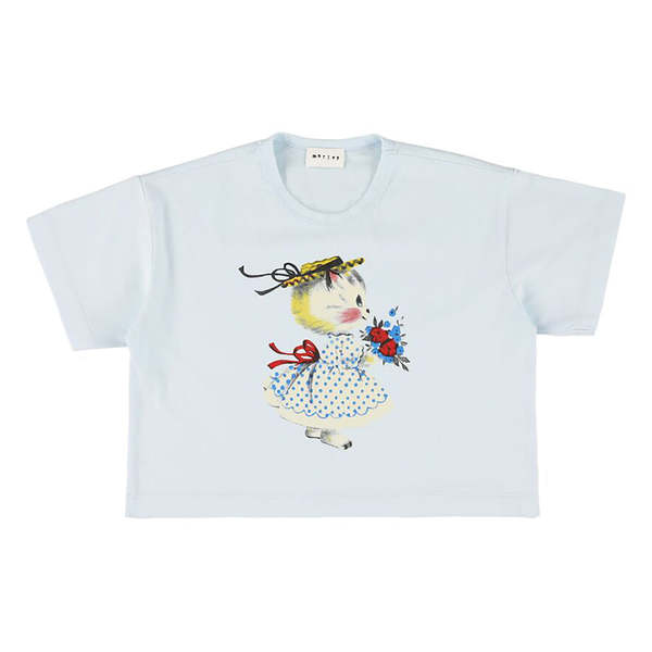 KIDS Morley Warsaw T-Shirt Rudy Cat Print - Blue