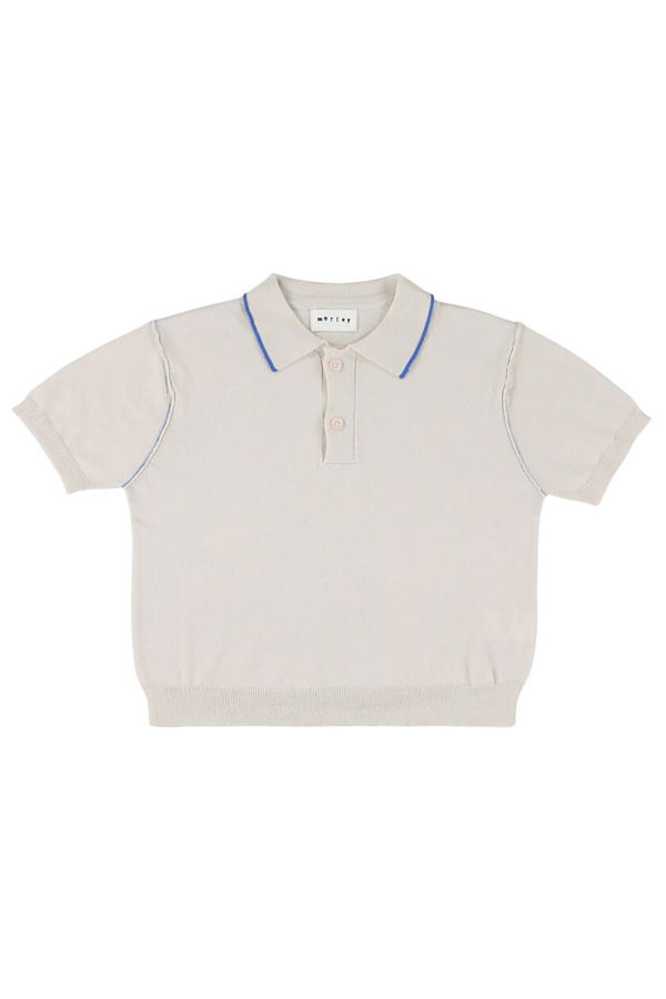 KIDS Morley Xalapa Knit Polo T-Shirt - White