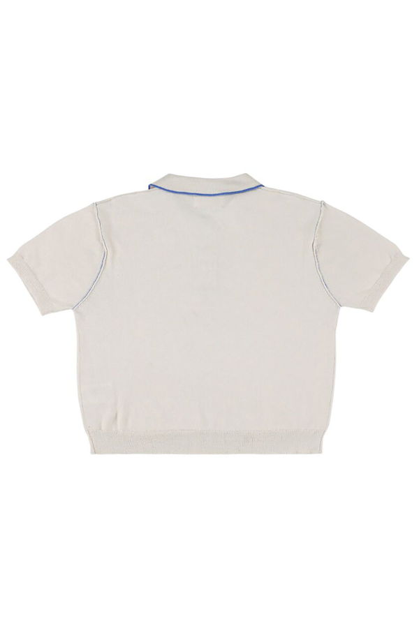 KIDS Morley Xalapa Knit Polo T-Shirt - White
