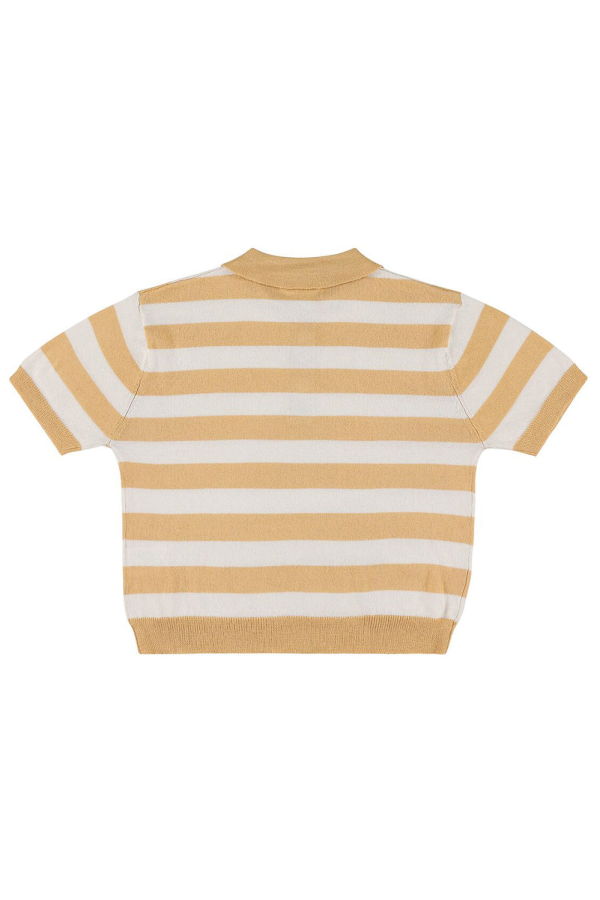 KIDS Morley Xian Knit Polo T-Shirt - Beige