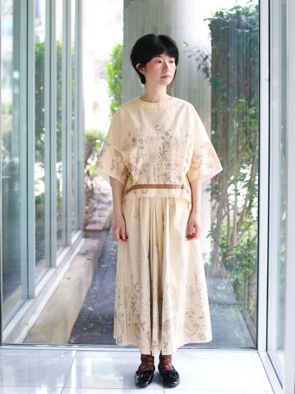 Francesca Marchisio Revcarre Printed Dress - Butter Herbarium Print