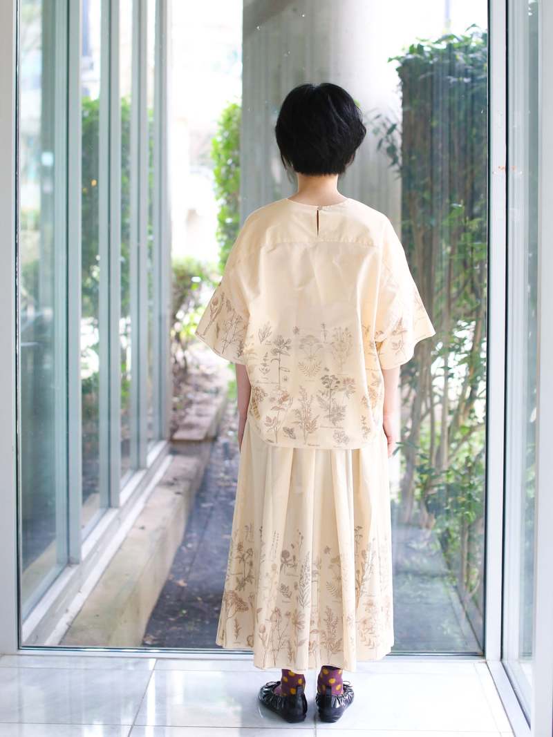 Francesca Marchisio Revcarre Printed Dress - Butter Herbarium Print