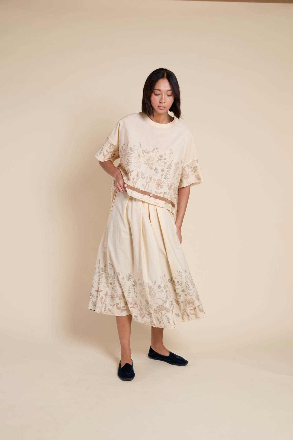 Francesca Marchisio Revcarre Printed Dress - Butter Herbarium Print - Image 6 of 6