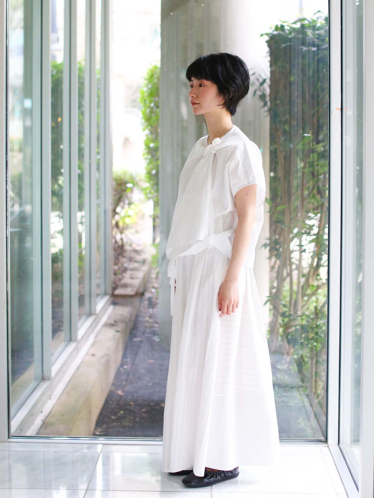 Francesca Marchisio Ribbon Stripe Top - Image 2 of 9