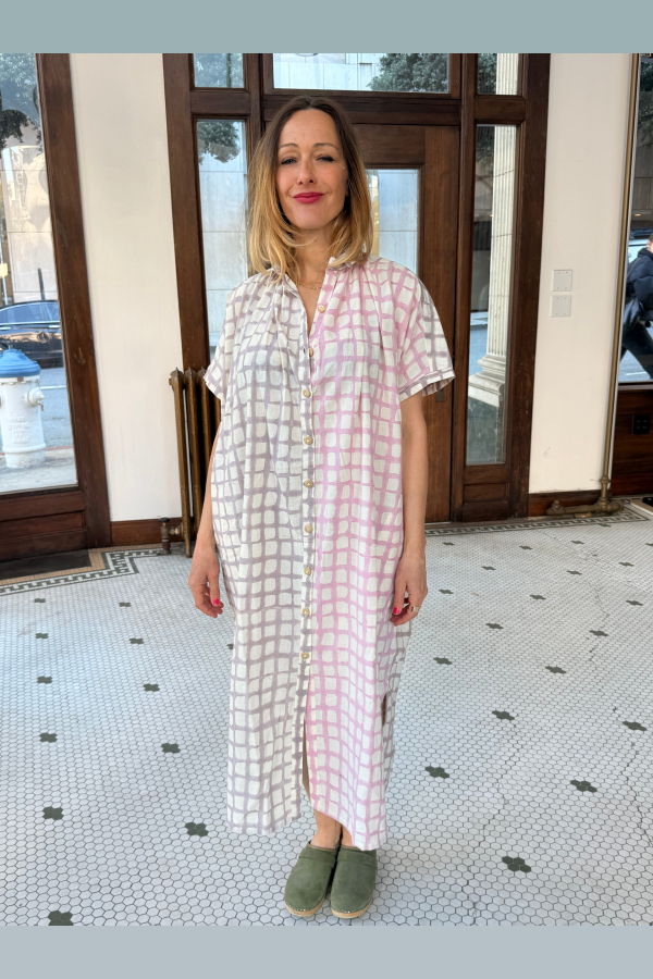 Happy French Gang Elise Night Blue and Pink Dress