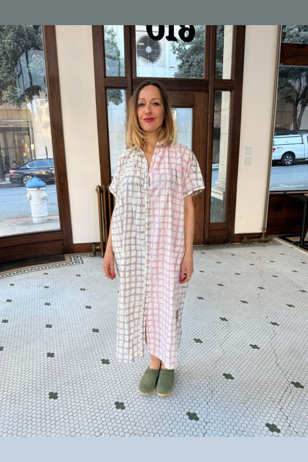 Happy French Gang Elise Night Blue and Pink Dress