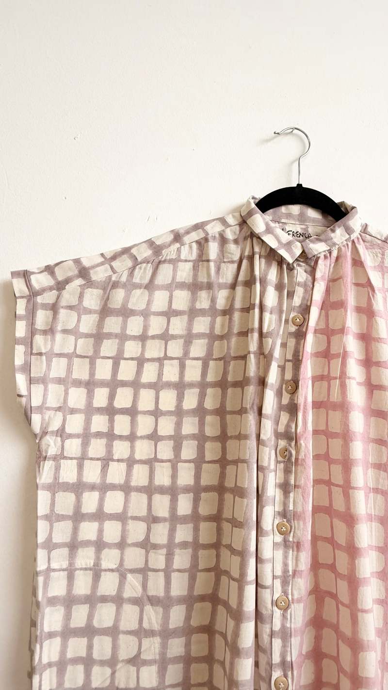 Happy French Gang Elise Night Blue and Pink Dress