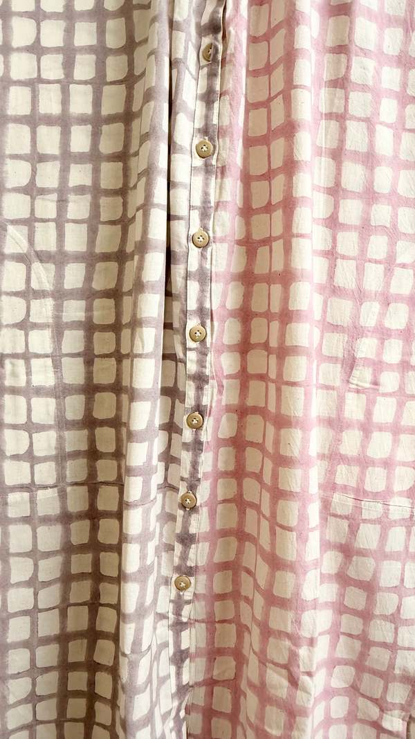 Happy French Gang Elise Night Blue and Pink Dress