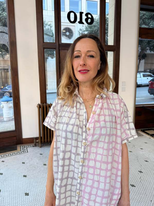 Happy French Gang Elise Night Blue and Pink Dress