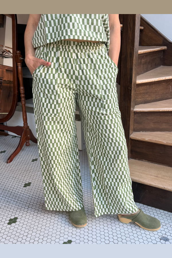 Happy French Gang Omar Petit Rectangle Green Pants