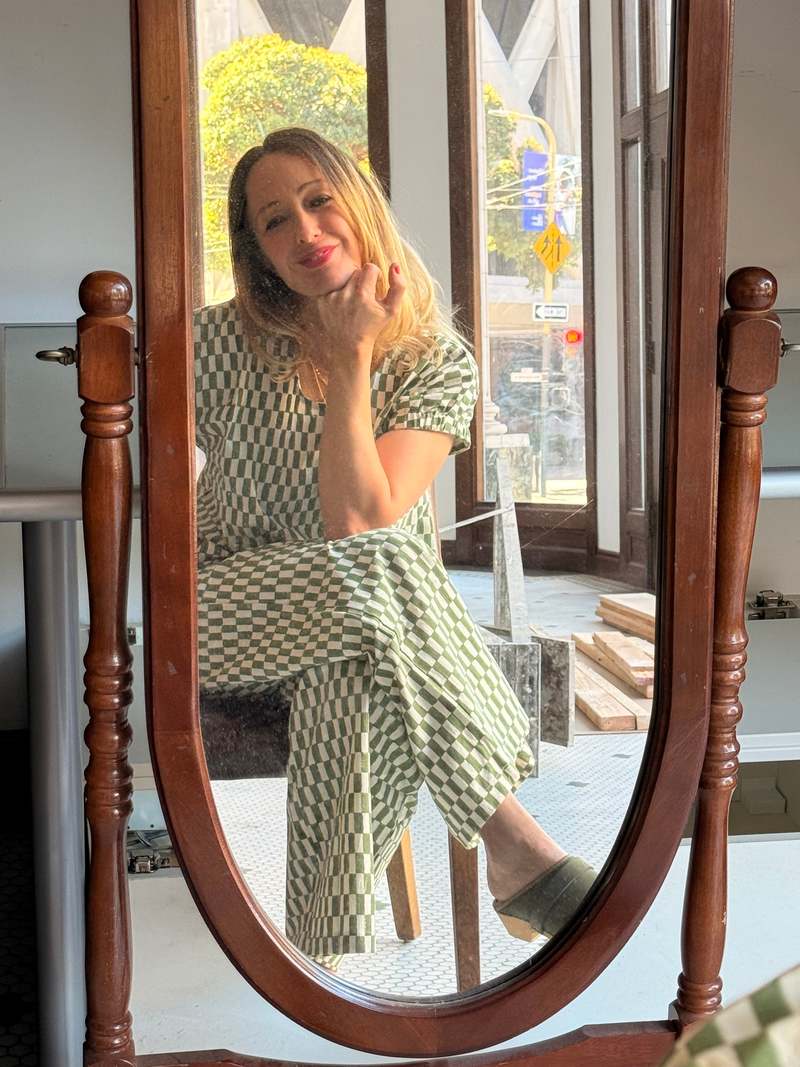 Happy French Gang Omar Petit Rectangle Green Pants