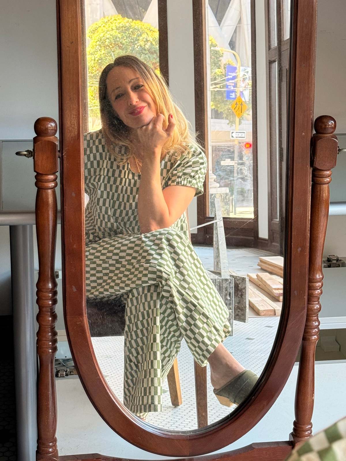 Happy French Gang Omar Petit Rectangle Green Pants - Image 4 of 11