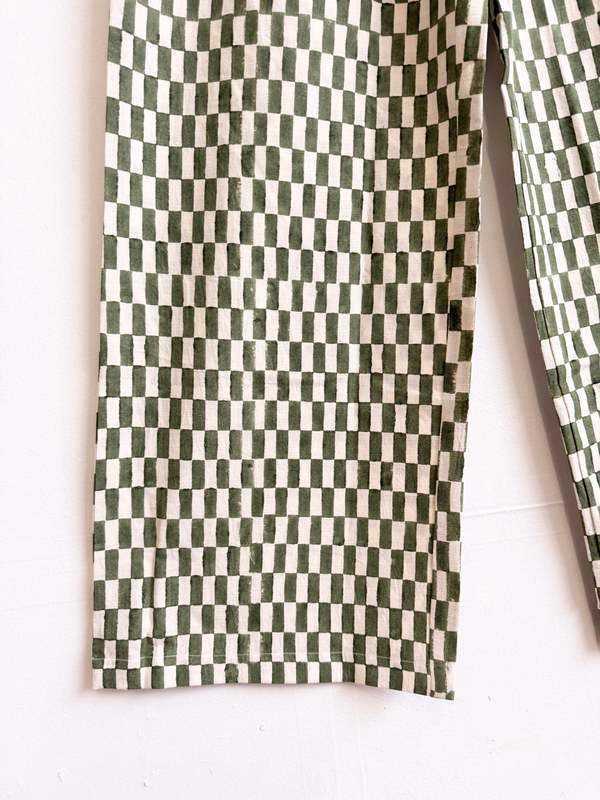 Happy French Gang Omar Petit Rectangle Green Pants