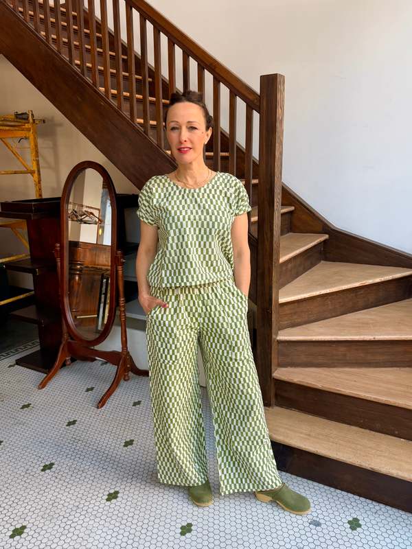 Happy French Gang Omar Petit Rectangle Green Pants