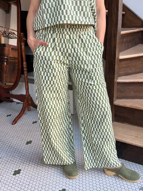 Happy French Gang Omar Petit Rectangle Green Pants