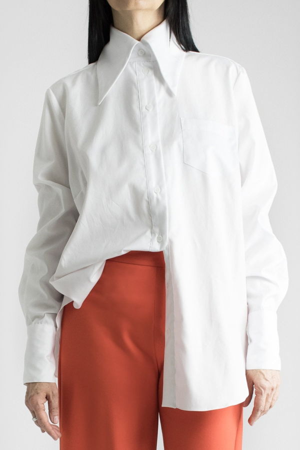 Meg Big Collar Shirt Top