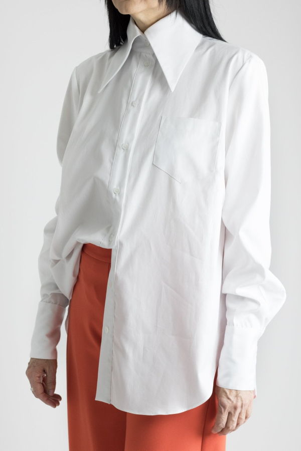 Meg Big Collar Shirt Top