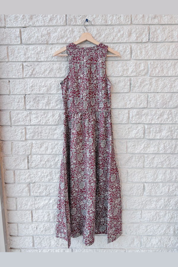 Apiece Apart Bali Tank Dress - Clay Floral