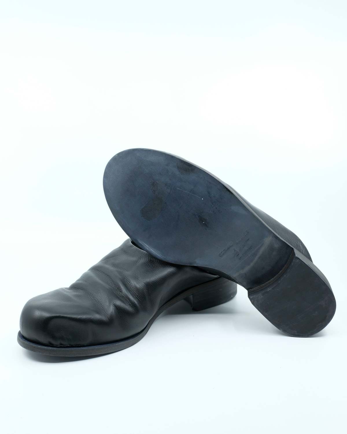 Edward Cuming Leather Bubble Toe Mules - Image 1 of 10